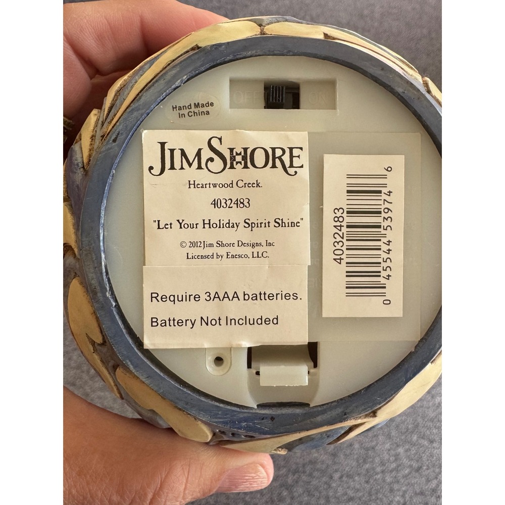 Jim Shore Heartwood Creek 4032483 Light Up Snowman Top Hat Christmas Reitired! - Picture 4 of 12